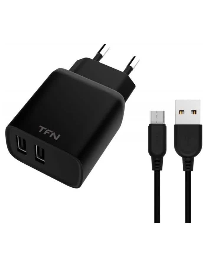 Сетевое зарядное устройство TFN 2 RAPID 2.4A+microUSB black
Сетевое зарядное устройство TFN 2 RAPID 2.4A+microUSB black