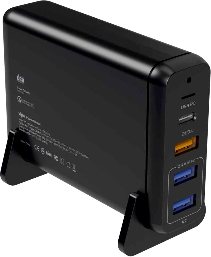 Настольное зарядное устройство Vipe TX-MU520C-O 3A+1.5A+3A+2.4A+1A PD черный
Настольное зарядное устройство Vipe TX-MU520C-O 3A+1.5A+3A+2.4A+1A PD черный