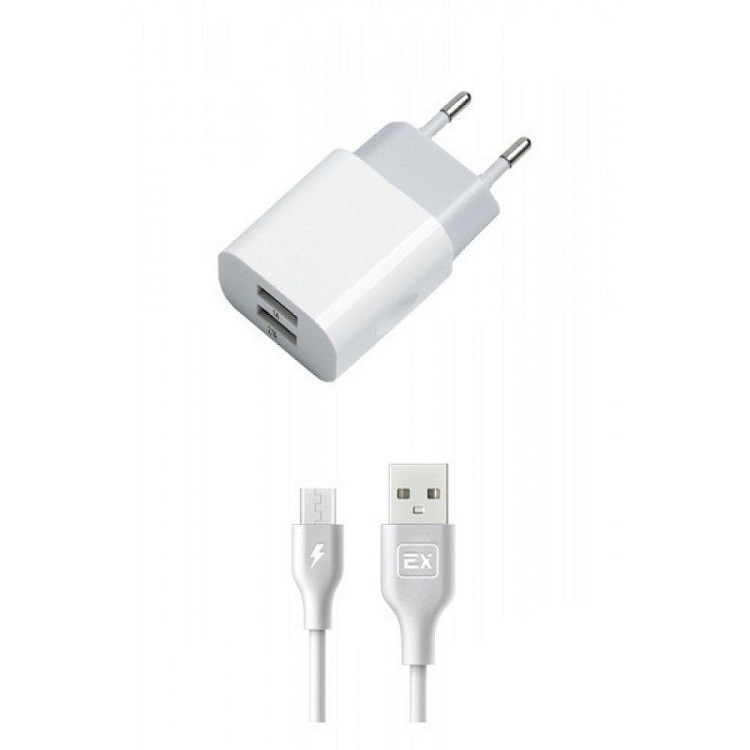 Сетевое зарядное устойство Exployd EX-Z-465 microUSB 2хUSB 2.1А+1А белый
Сетевое зарядное устойство Exployd EX-Z-465 microUSB 2хUSB 2.1А+1А белый
