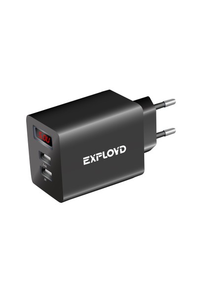 Сетевое зарядное устройство Exployd EX-Z-790 2хUSB 2.4А+1А черный
Сетевое зарядное устройство Exployd EX-Z-790 2хUSB 2.4А+1А черный