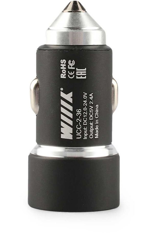 Автомобильное зарядное устройство Wiiix UCC-2-36 2.4A+2.4A универсальное серый
Автомобильное зарядное устройство Wiiix UCC-2-36 2.4A+2.4A универсальное серый