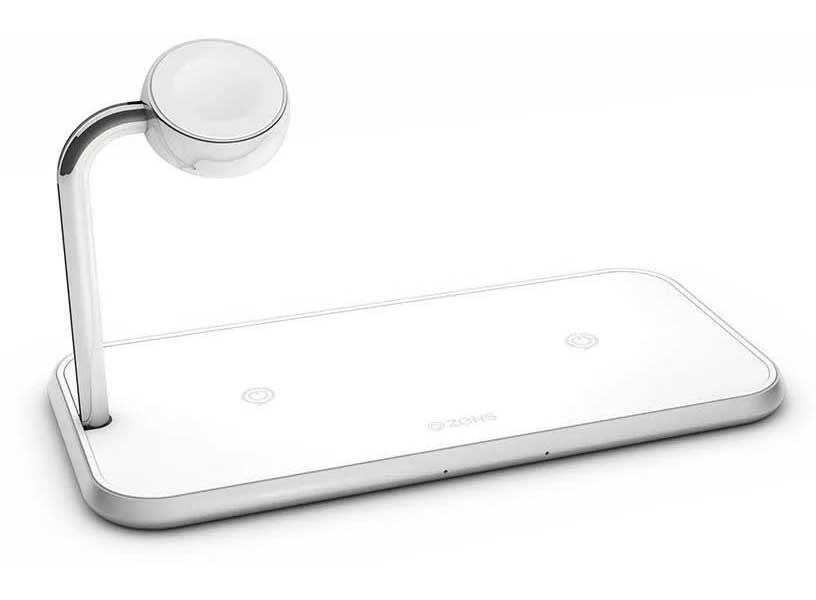 Беспроводное зарядное устройство ZENS Dual+Watch Aluminium Wireless Charger белый
Беспроводное зарядное устройство ZENS Dual+Watch Aluminium Wireless Charger белый