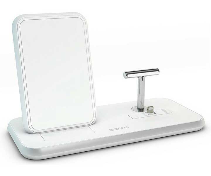 Беспроводное зарядное устройство ZENS Stand+Dock Aluminium Wireless Charge белый
Беспроводное зарядное устройство ZENS Stand+Dock Aluminium Wireless Charge белый