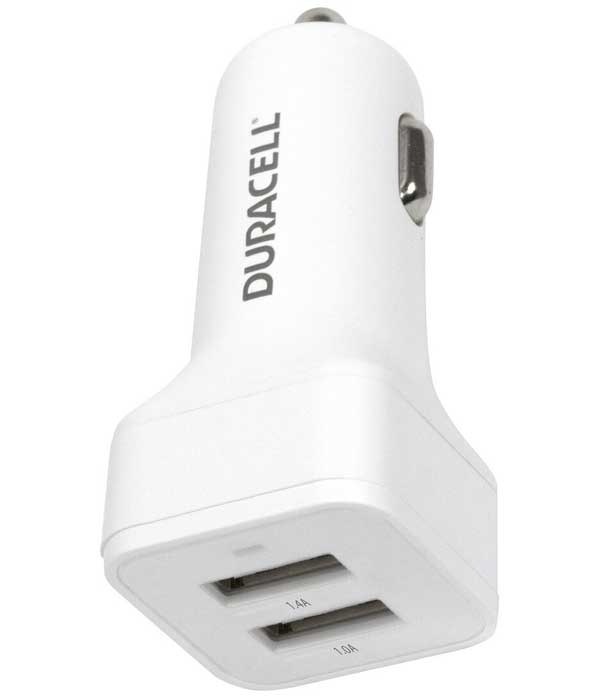 Автомобильное зарядное устройство Duracell 2USB, 2.4А, Fast charger, белый, DR5034W-RU
Автомобильное зарядное устройство Duracell 2USB, 2.4А, Fast charger, белый, DR5034W-RU