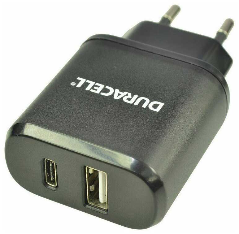 Сетевое зарядное устройство Duracell USB/Type C, Fast charger, черный, DRACUSB6-RU
Сетевое зарядное устройство Duracell USB/Type C, Fast charger, черный, DRACUSB6-RU