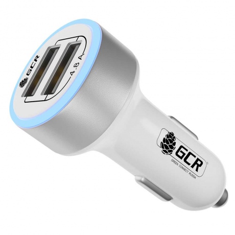 Автомобильное зарядное устройство GCR GCR-51984 на 2 USB порта 4.8A, белое
Автомобильное зарядное устройство GCR GCR-51984 на 2 USB порта 4.8A, белое