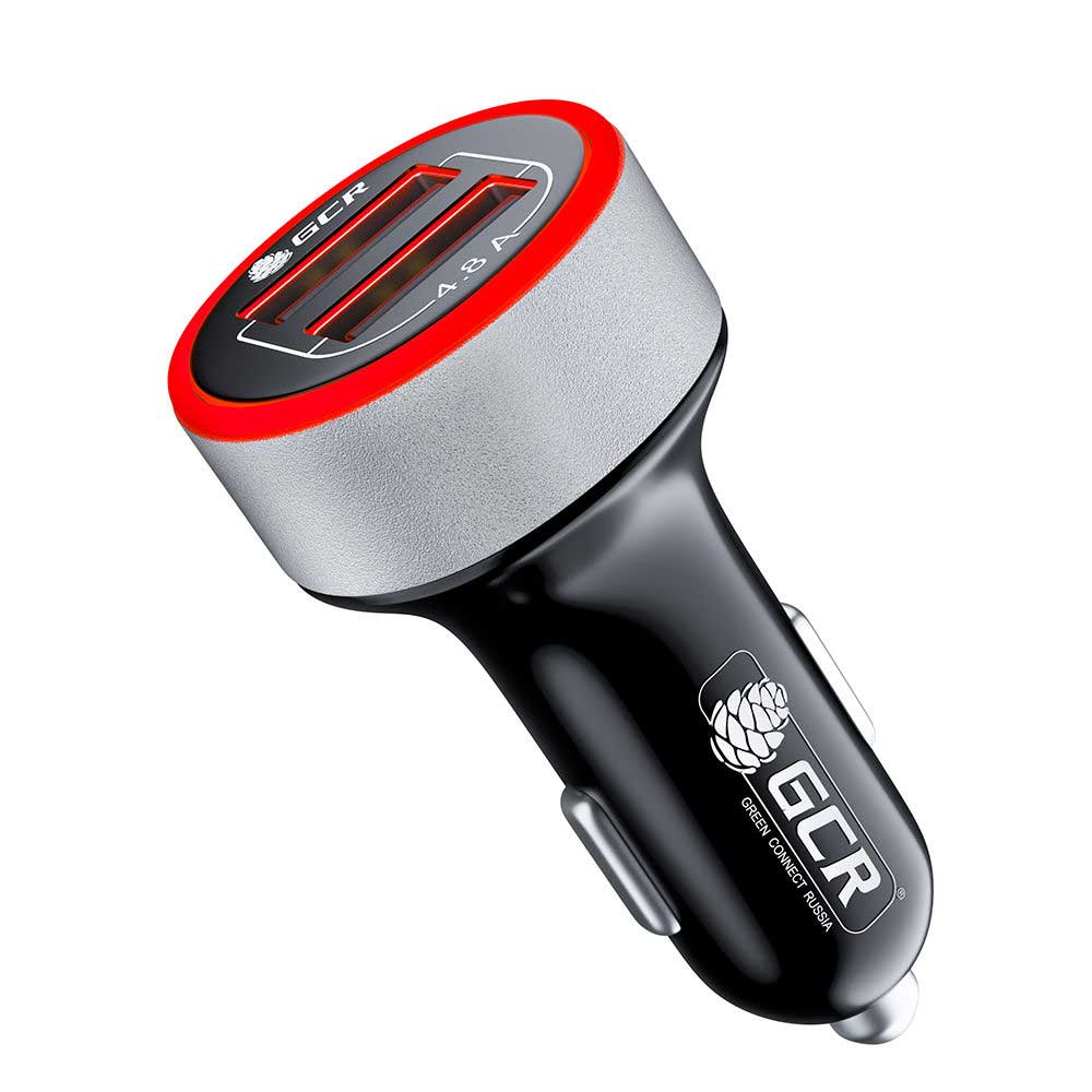 Автомобильное зарядное устройство GCR GCR-53047 на 2 USB порта 4.8A, черная
Автомобильное зарядное устройство GCR GCR-53047 на 2 USB порта 4.8A, черная