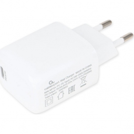 Сетевое зарядное устройство Cablexpert MP3A-PC-29, PD20W,QC3.0,белый
Сетевое зарядное устройство Cablexpert MP3A-PC-29, PD20W,QC3.0,белый