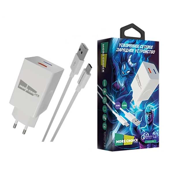 Сетевое зарядное устройство More choice Smart 2USB 3.0A QC3.0 для micro USB NC55QCm (White)
Сетевое зарядное устройство More choice Smart 2USB 3.0A QC3.0 для micro USB NC55QCm (White)