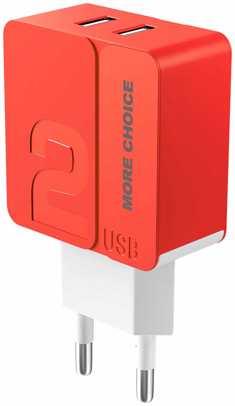 Сетевое зарядное устройство More choice 2USB 2.4A для Type-C NC46a 1м (Red)
Сетевое зарядное устройство More choice 2USB 2.4A для Type-C NC46a 1м (Red)
