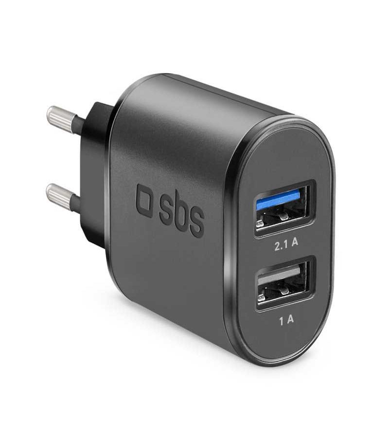 Сетевое зарядное устройство SBS 100/250V 2,1А с функцией быстрой зарядки, 2 порта USB чёрный (TETR2USB21AFAST)
Сетевое зарядное устройство SBS 100/250V 2,1А с функцией быстрой зарядки, 2 порта USB чёрный (TETR2USB21AFAST)