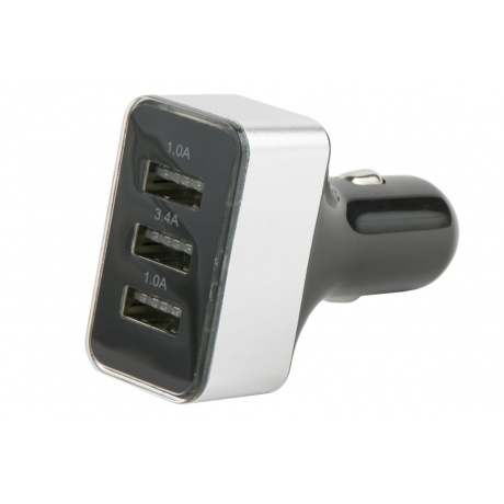 Автомобильное зарядное устройство Red Line Tech 3 USB (модель АС-13 lite 1A), черный