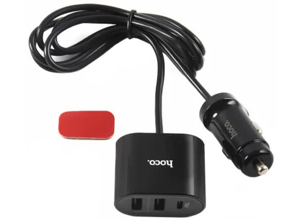 Автомобильное зарядное устройство Hoco Z35 Companheiro, 1USB + 2USB+Type-C, PD 18W, черный (24397)
Автомобильное зарядное устройство Hoco Z35 Companheiro, 1USB + 2USB+Type-C, PD 18W, черный (24397)