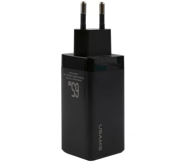 Сетевое зарядное устройство USAMS - (Модель - US-CC110 T33) 65W GaN Mini Fast 2 USB Type C+1 USB Type A , черный (CC110TC01)
Сетевое зарядное устройство USAMS - (Модель - US-CC110 T33) 65W GaN Mini Fast 2 USB Type C+1 USB Type A , черный (CC110TC01)