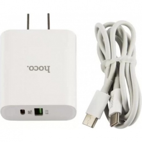 Сетевое зарядное устройство+кабель Type-C-Type-C Hoco C80, USB+Type-C, PD20+QC3.0, US plug, белый (40502)
Сетевое зарядное устройство+кабель Type-C-Type-C Hoco C80, USB+Type-C, PD20+QC3.0, US plug, белый (40502)
