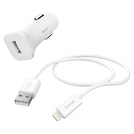 Автомобильное зарядное устройство Hama H-183291 1A кабель Apple Lightning белый (00183291)
Автомобильное зарядное устройство Hama H-183291 1A кабель Apple Lightning белый (00183291)