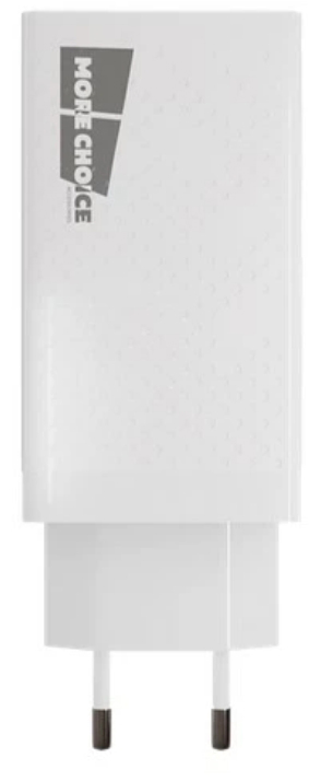 Сетевое зарядное устройство More choice 2USB 3.0A QC 3.0 + PD 65W NC76Sа (White)
Сетевое зарядное устройство More choice 2USB 3.0A QC 3.0 + PD 65W NC76Sа (White)