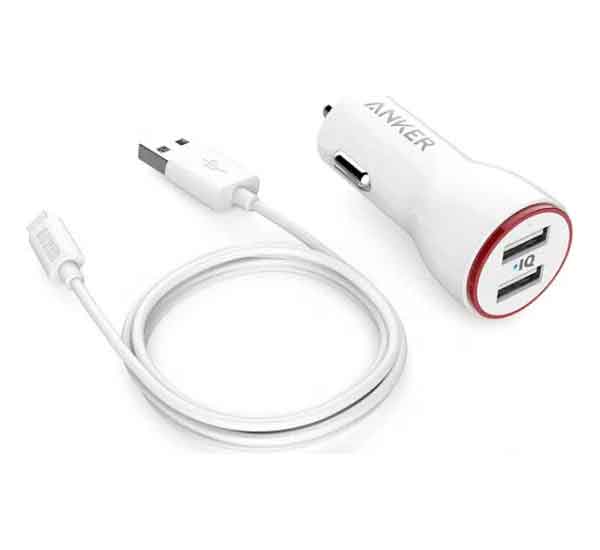 Автомобильное зарядное устройство Anker 24W 2-Port Car Charger + 90 см. Micro USB Cable (White)
Автомобильное зарядное устройство Anker 24W 2-Port Car Charger + 90 см. Micro USB Cable (White)