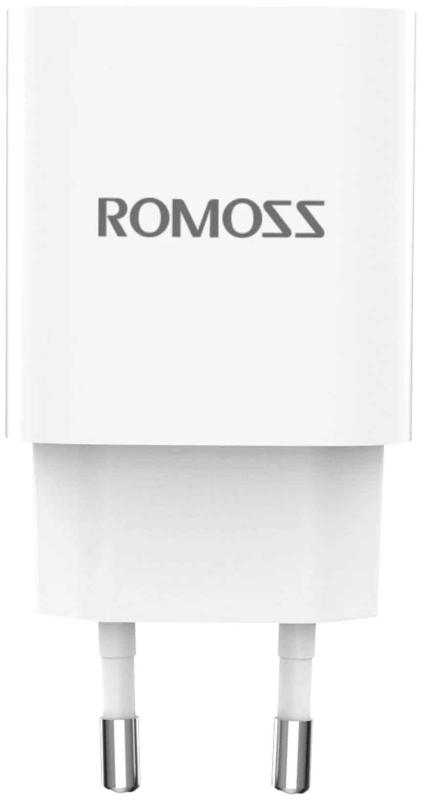 Сетевое зарядное устройство Romoss AC20T 3A PD универсальное белый
Сетевое зарядное устройство Romoss AC20T 3A PD универсальное белый