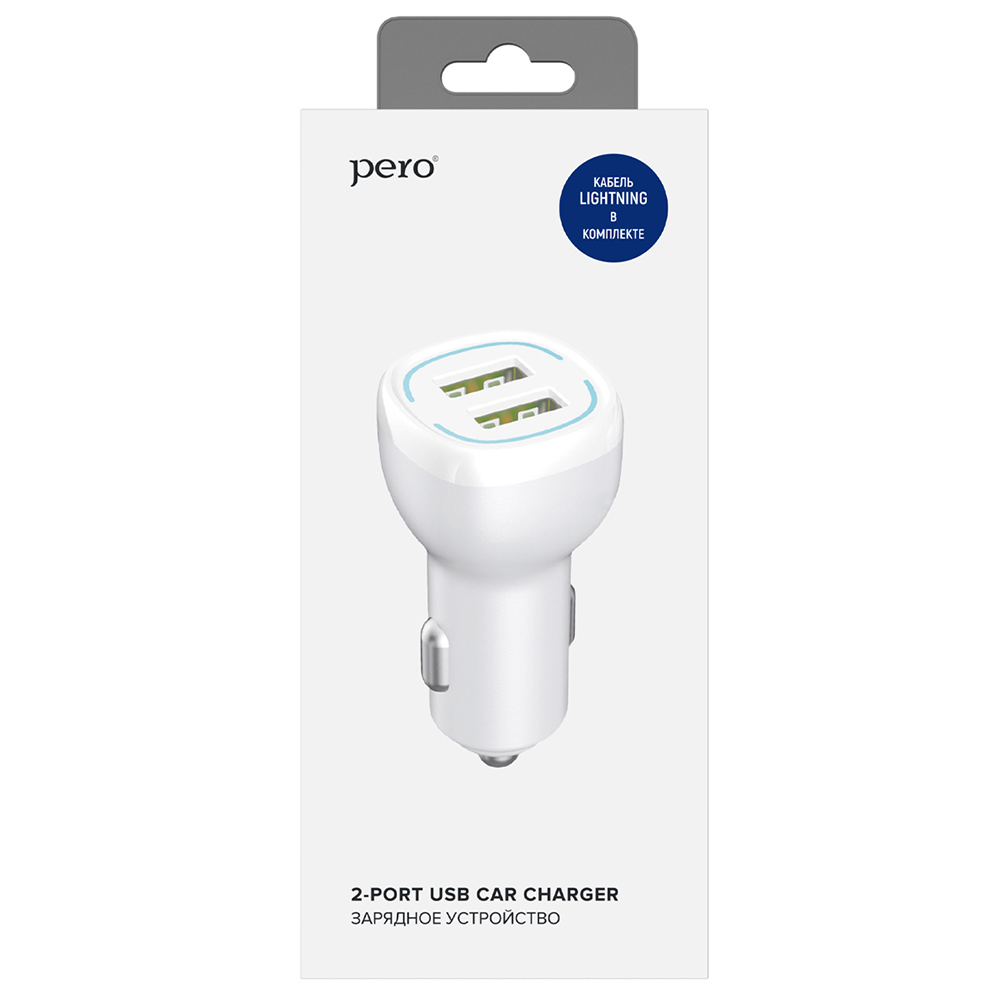 Автомобильное зарядное устройство PERO AC04 2USB 2.4A AUTOMAX кабель Lightning белое
Автомобильное зарядное устройство PERO AC04 2USB 2.4A AUTOMAX кабель Lightning белое