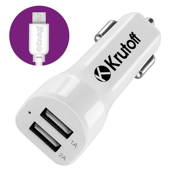 Автомобильное зарядное устройство Krutoff CCH-01M 2xUSB, 2.1A + кабель micro USB (white)
Автомобильное зарядное устройство Krutoff CCH-01M 2xUSB, 2.1A + кабель micro USB (white)