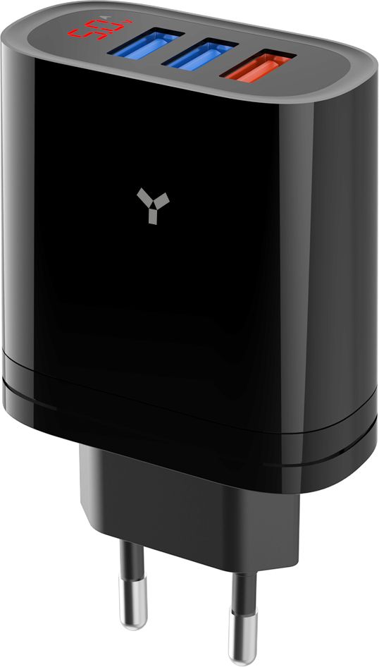 Сетевое зарядное устройство Accesstyle Topaz 30W3A Black
Сетевое зарядное устройство Accesstyle Topaz 30W3A Black