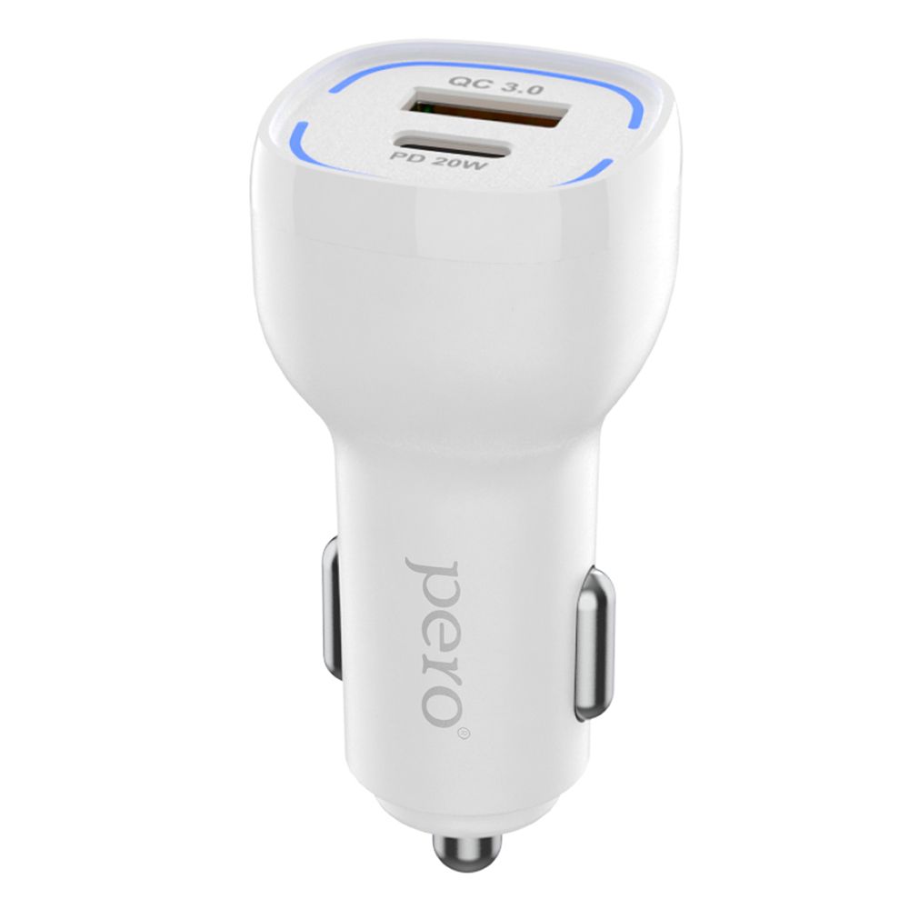 Автомобильное зарядное устройство PERO AC05 USB-A QC3.0 + USB-C PD, 38W, белое
Автомобильное зарядное устройство PERO AC05 USB-A QC3.0 + USB-C PD, 38W, белое