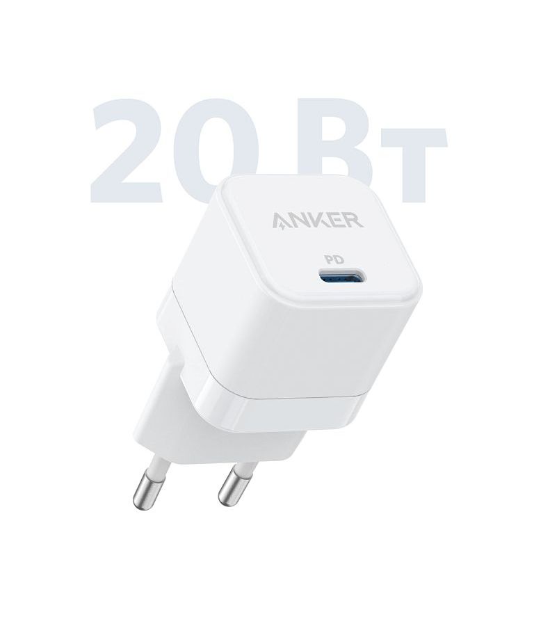 Сетевое зарядное устройство + кабель USB-C->MFI ANKER PowerPo rtIII 20W Cube B2149 White/белый
Сетевое зарядное устройство + кабель USB-C->MFI ANKER PowerPo rtIII 20W Cube B2149 White/белый
