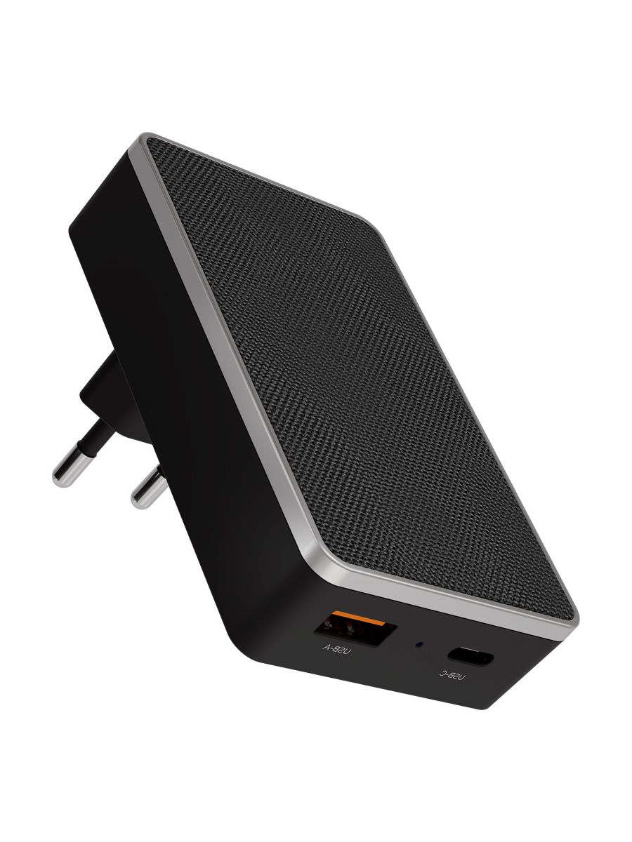 Сетевое зарядное устройство VLP 20Вт USB-C+USB-A, PD, QC, черный
Сетевое зарядное устройство VLP 20Вт USB-C+USB-A, PD, QC, черный