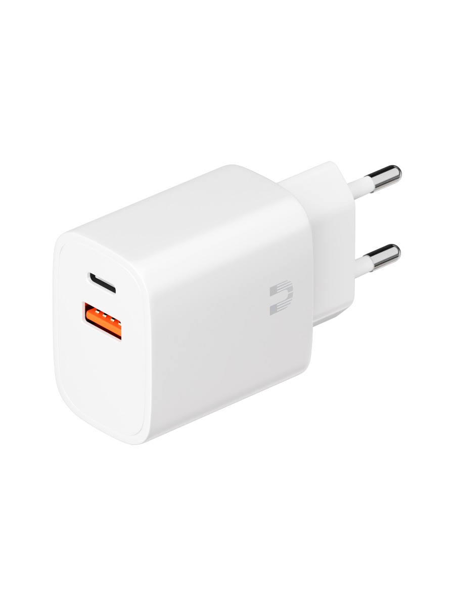 Сетевое зарядное устройство Uzay 20Вт USB-C+USB-A, PD, QC, белое
Сетевое зарядное устройство Uzay 20Вт USB-C+USB-A, PD, QC, белое