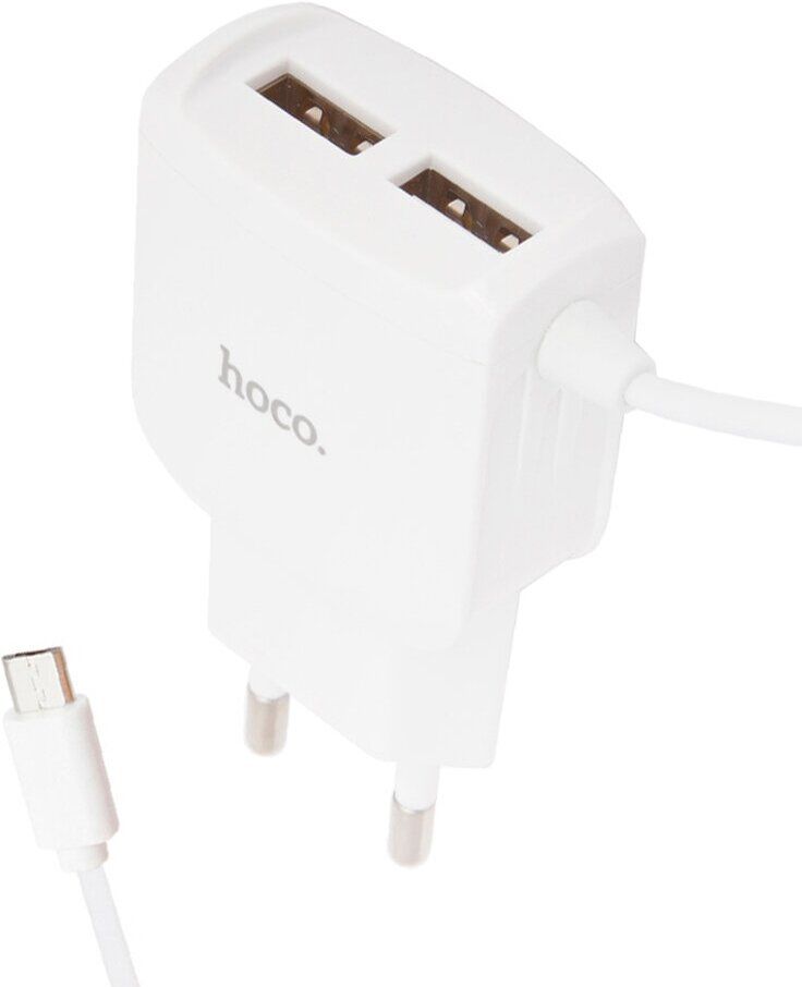 Сетевое зарядное устройство Hoco C59A Mega Joy, 2USB, 2.4A, встроенный кабель Micro-USB, белый (07956)
Сетевое зарядное устройство Hoco C59A Mega Joy, 2USB, 2.4A, встроенный кабель Micro-USB, белый (07956)