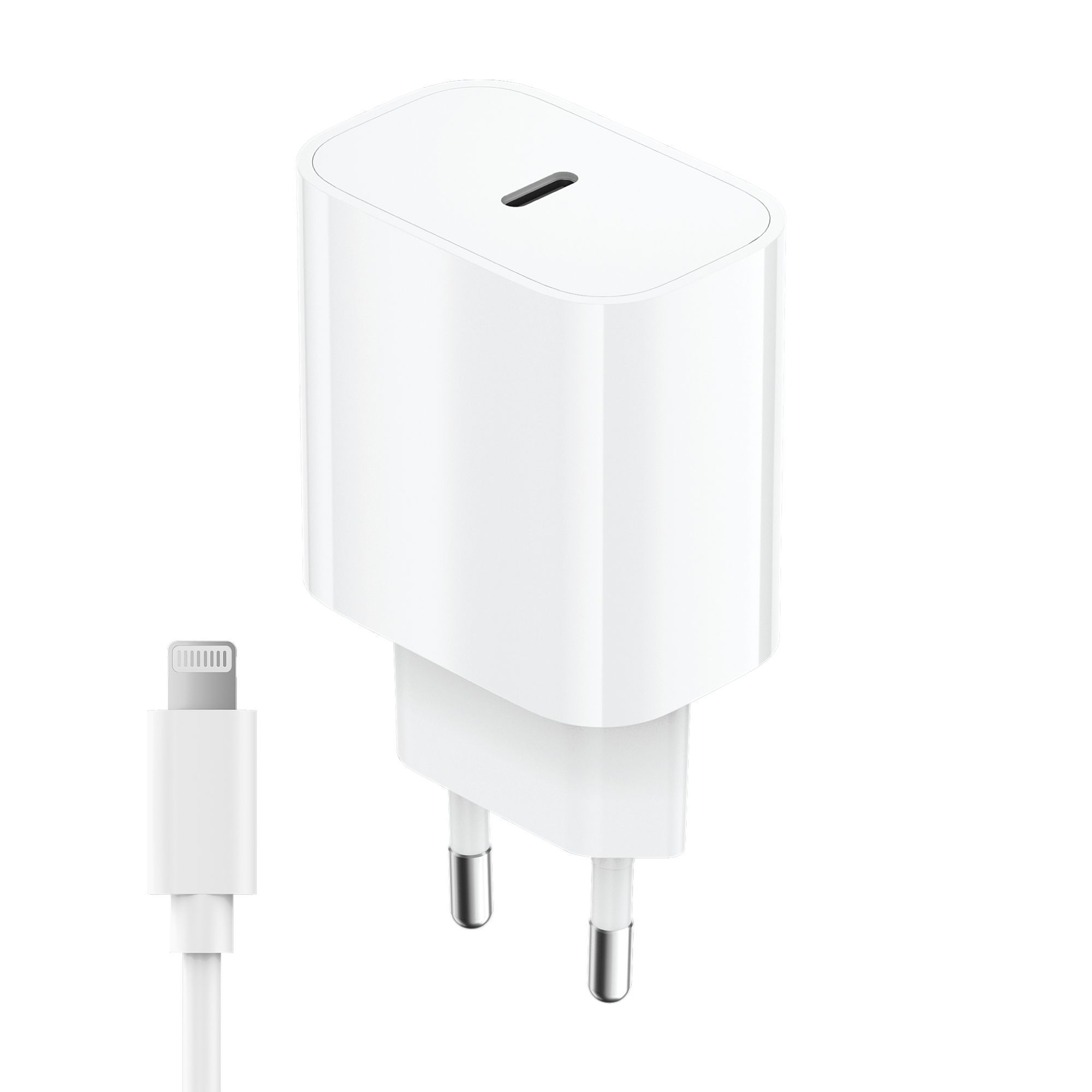 Сетевое зарядное устройство OLMIO 20W, Type-C, PD, +8-pin cable, white
Сетевое зарядное устройство OLMIO 20W, Type-C, PD, +8-pin cable, white