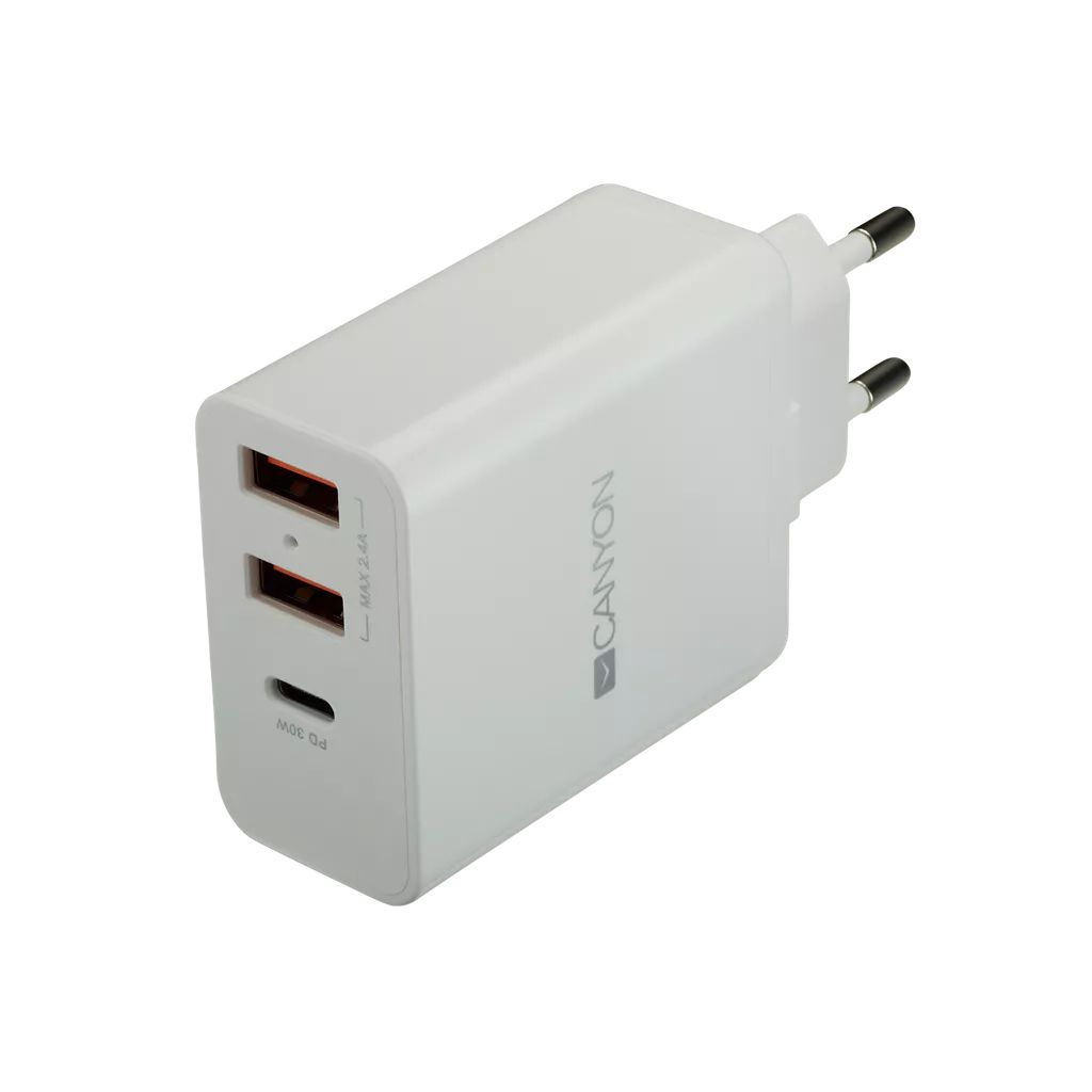 Сетевое зарядное устройство CANYON H-08 PD Quick Charger 30W белый (CNE-CHA08W)
Сетевое зарядное устройство CANYON H-08 PD Quick Charger 30W белый (CNE-CHA08W)