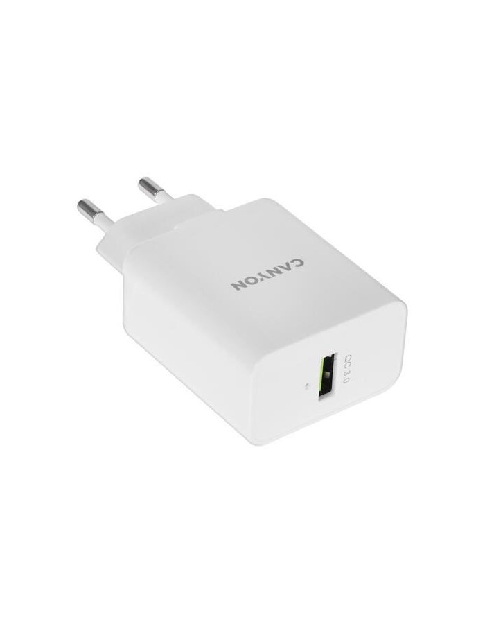 Сетевое зарядное устройство CANYON H-36-01, QC3.0 36W (CNE-CHA36W01) белый
Сетевое зарядное устройство CANYON H-36-01, QC3.0 36W (CNE-CHA36W01) белый