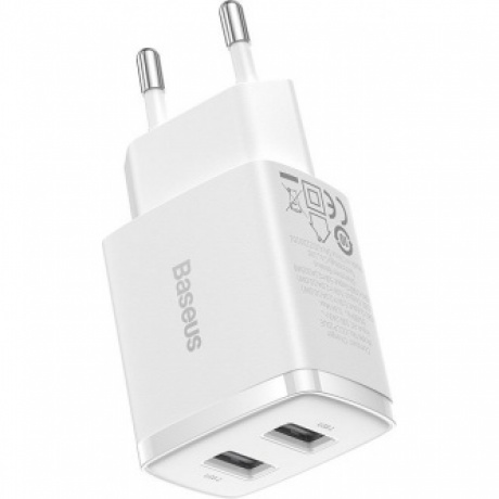 Сетевое зарядное устройство Baseus Compact Charger CCCP10UE White (CCXJ010202)
Сетевое зарядное устройство Baseus Compact Charger CCCP10UE White (CCXJ010202)