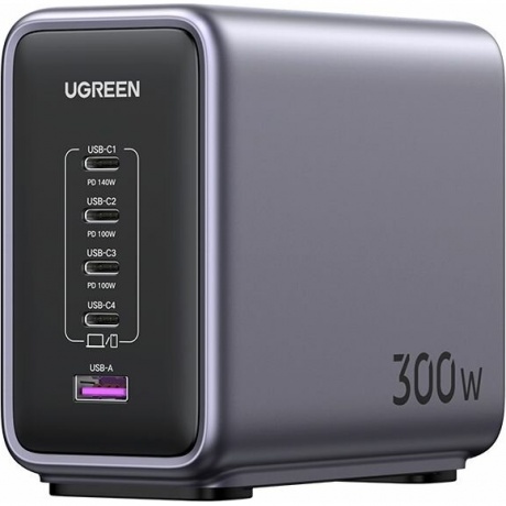 Сетевое зарядное устройство UGREEN CD333-90903B Nexode 300W GaN EU Black
Сетевое зарядное устройство UGREEN CD333-90903B Nexode 300W GaN EU Black