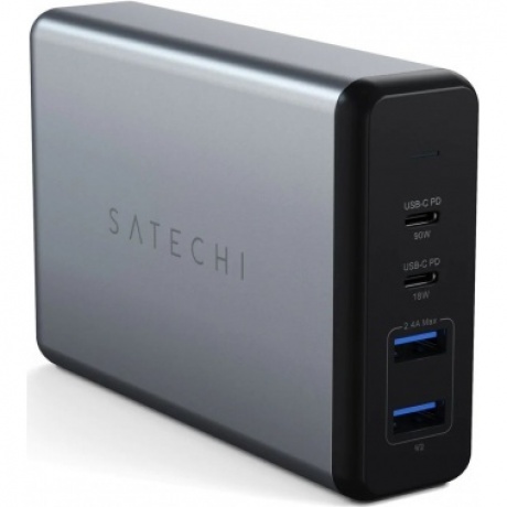 Сетевое зарядное устройство Satechi 108W ST-TC108WM серый космос.
Сетевое зарядное устройство Satechi 108W ST-TC108WM серый космос.