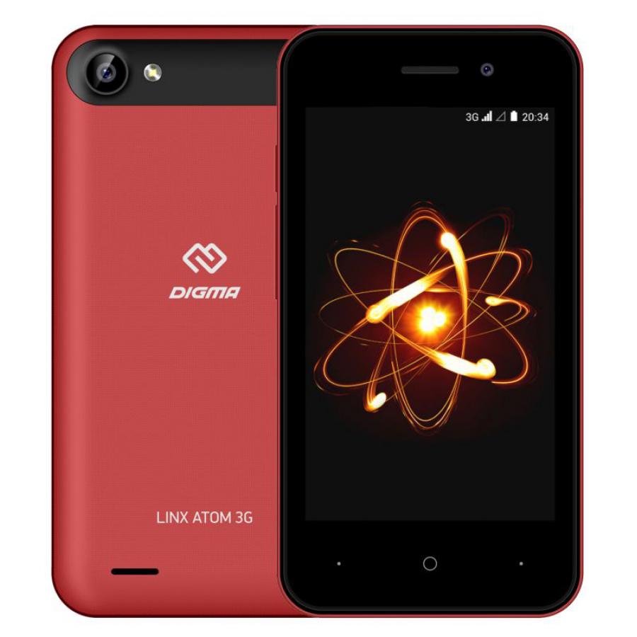 Смартфон Digma LINX ATOM 3G Red, Красный
Смартфон Digma LINX ATOM 3G Red, Красный