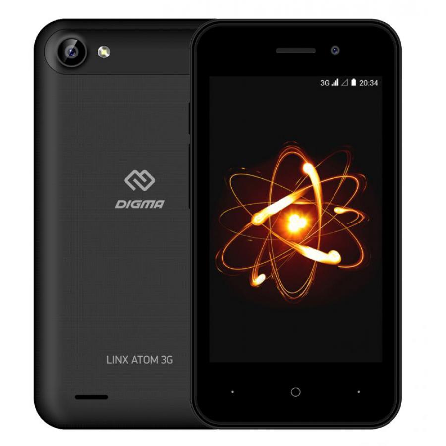 Смартфон Digma LINX ATOM 3G черный
Смартфон Digma LINX ATOM 3G черный