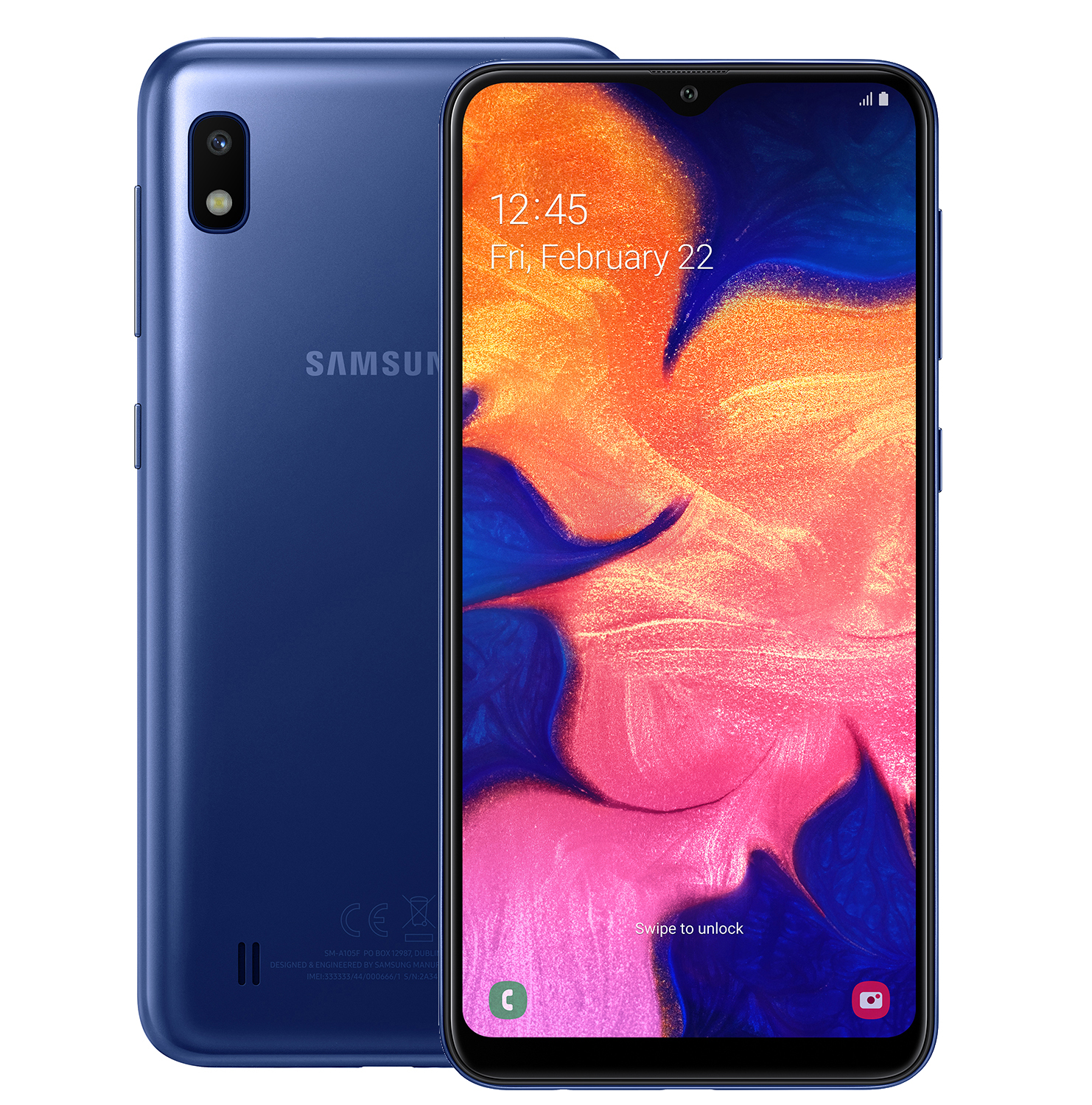 Смартфон Samsung Galaxy A10 32GB (2019) A105F Blue, Синий
Смартфон Samsung Galaxy A10 32GB (2019) A105F Blue, Синий