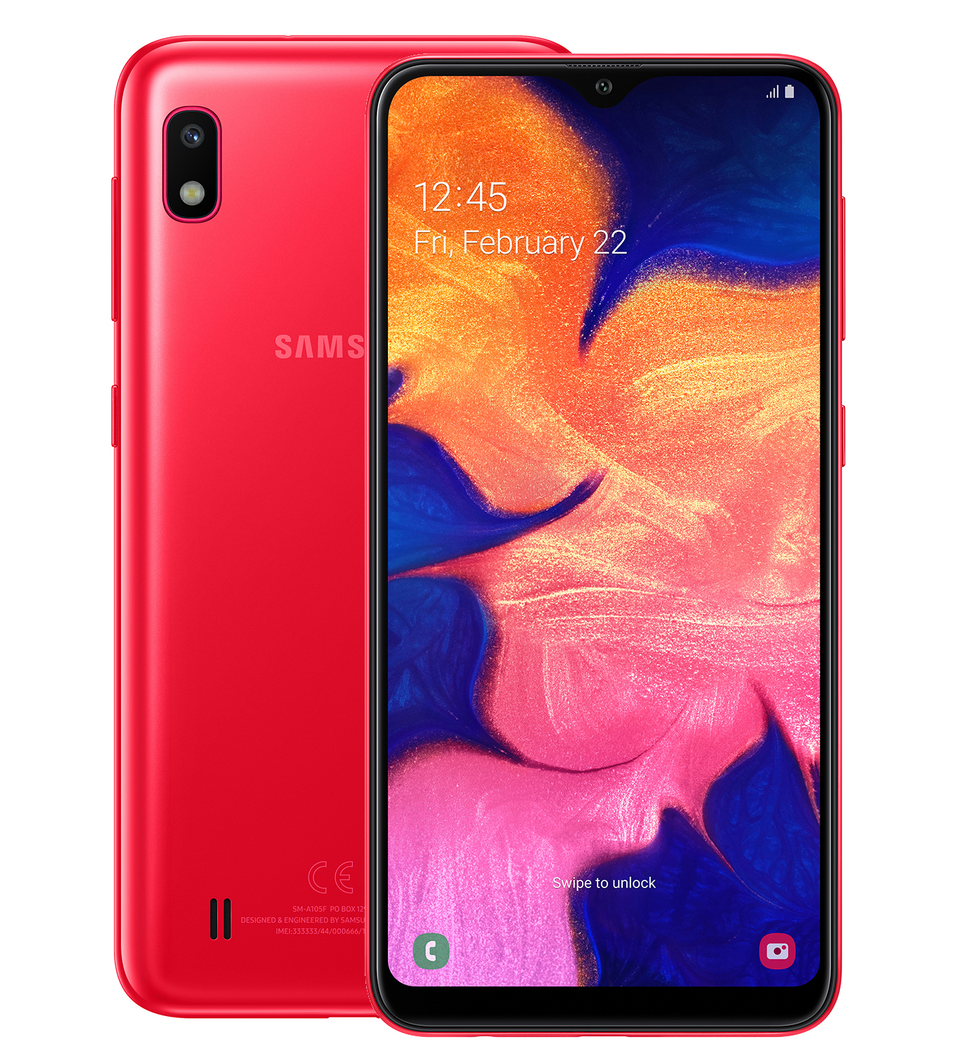Смартфон Samsung Galaxy A10 32GB (2019) A105F Red, Красный
Смартфон Samsung Galaxy A10 32GB (2019) A105F Red, Красный