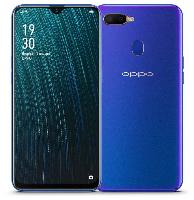 Смартфон OppoA5s (CPH1909) Blue, Синий 
Смартфон OppoA5s (CPH1909) Blue, Синий