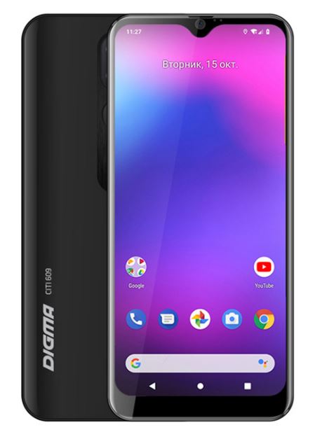 Смартфон Digma CITI 609 32Gb черный
Смартфон Digma CITI 609 32Gb черный