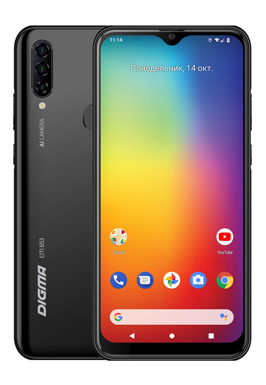 Смартфон Digma CITI 653 64Gb черный
Смартфон Digma CITI 653 64Gb черный