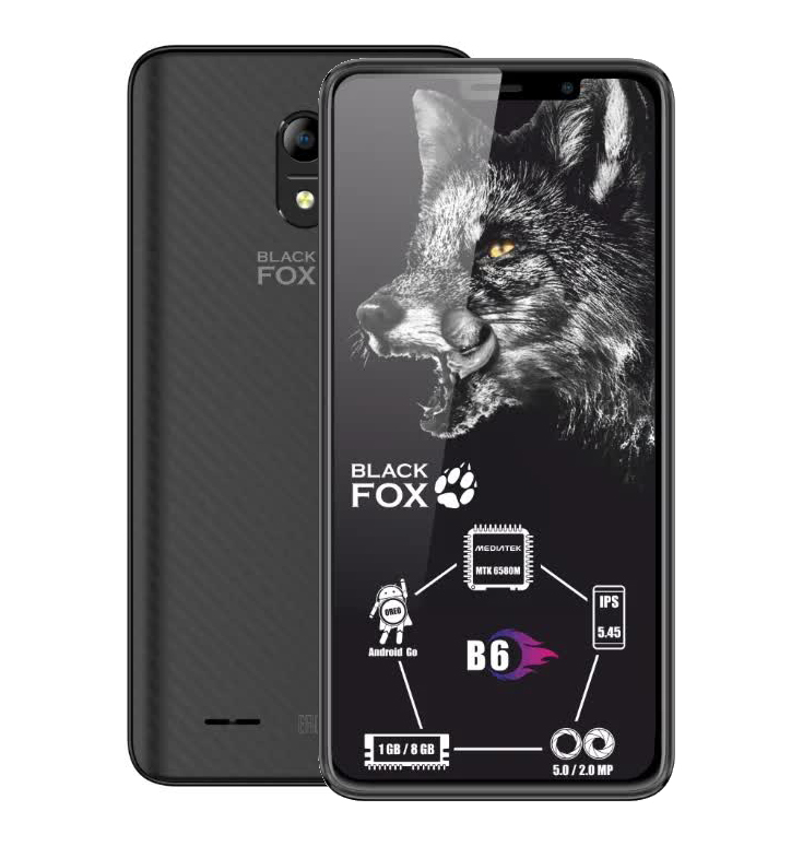 Смартфон Black Fox B6 Black, Черный
Смартфон Black Fox B6 Black, Черный