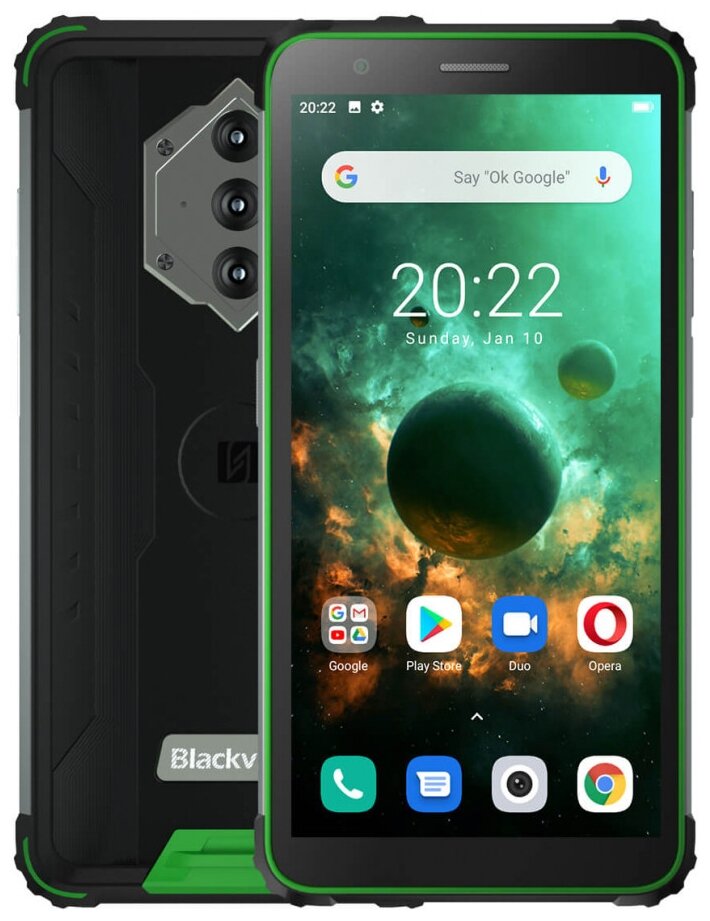 Смартфон Blackview BV6600 4/64Gb черно-зеленый
Смартфон Blackview BV6600 4/64Gb черно-зеленый