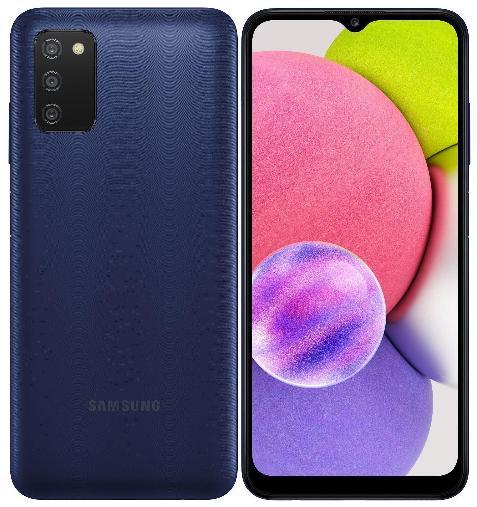 Смартфон Samsung Galaxy A03s 64Gb SM-A037F Blue, Синий
Смартфон Samsung Galaxy A03s 64Gb SM-A037F Blue, Синий