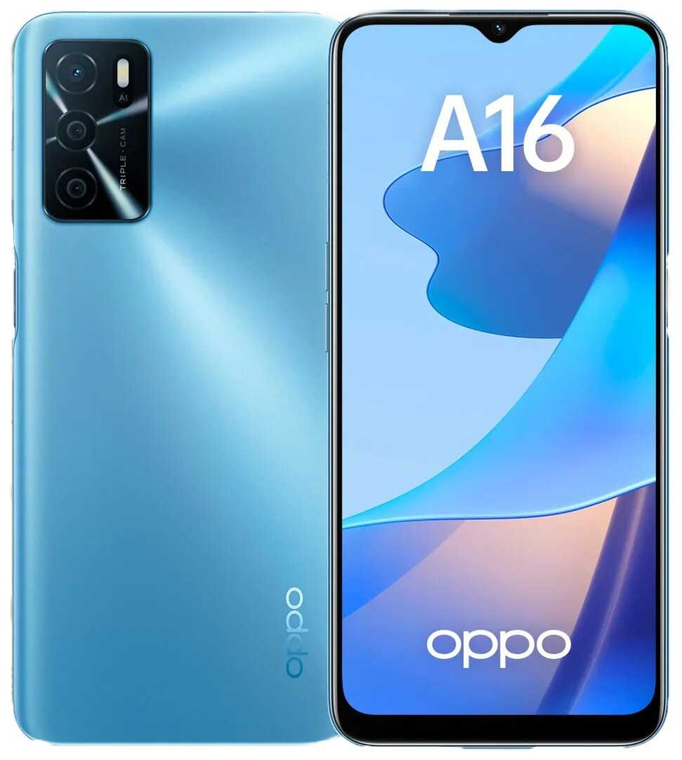 Смартфон Oppo A16 3/32Gb Blue, Синий
Смартфон Oppo A16 3/32Gb Blue, Синий