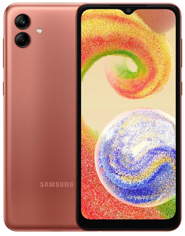 Смартфон Samsung Galaxy A04 4/64Gb Copper SM-A045FZCGMEA, Медь
Смартфон Samsung Galaxy A04 4/64Gb Copper SM-A045FZCGMEA, Медь