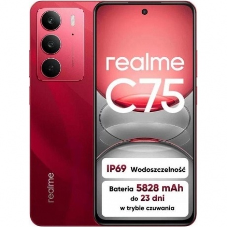 Смартфон Realme C75 8/256Gb Red, Красный
Смартфон Realme C75 8/256Gb Red, Красный